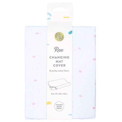 Ree Collective White Dotted Plain Changing Mat Cover