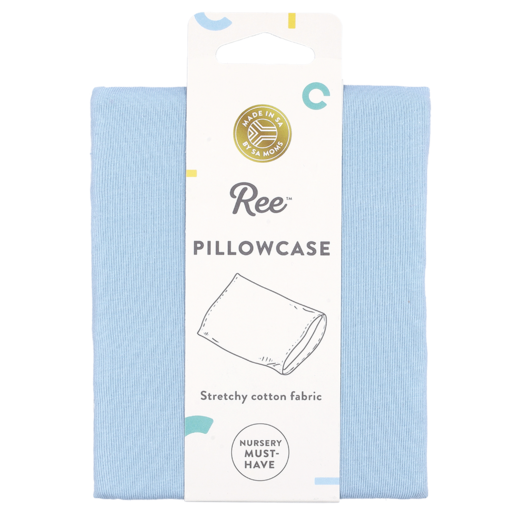 Ree Collective Blue Plain Pillowcase