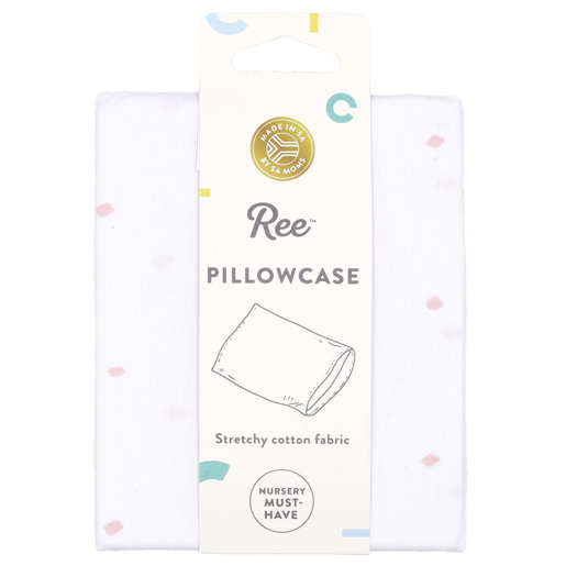 Ree White Dotted Pillowcase