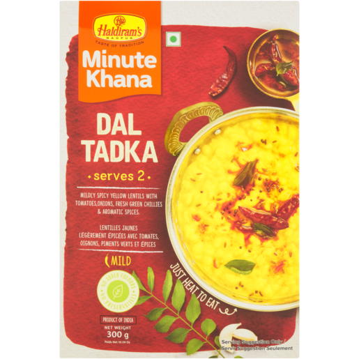Haldiram's Mild Dal Tadka Curry Ready Meal 300g 