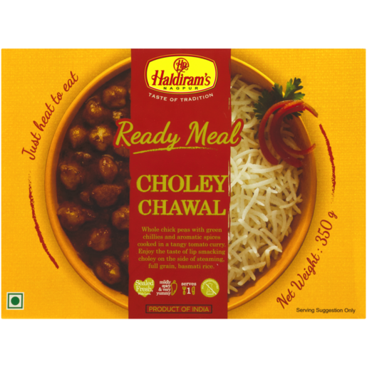 Haldiram's Choley Chawal Ready Meal 350g 