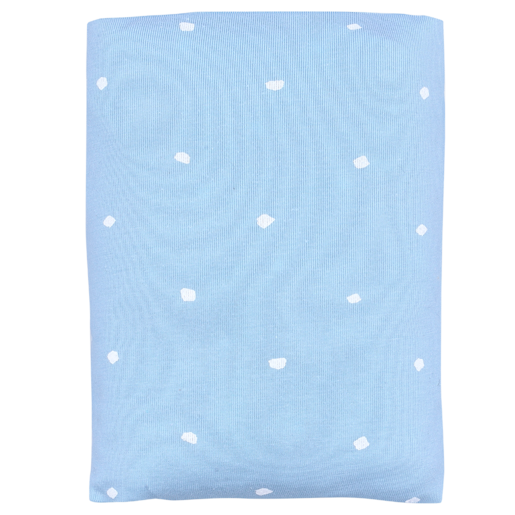 Ree Collective Blue Dotted Cot Fitted Sheet