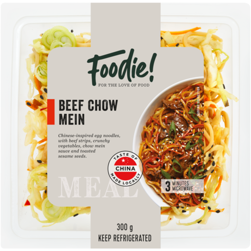 Foodie! Beef Chow Mein 300g 