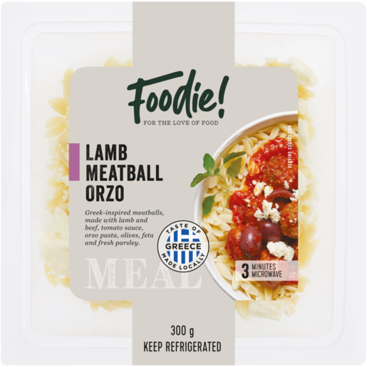 Foodie! Lamb Meatball Orzo 300g 