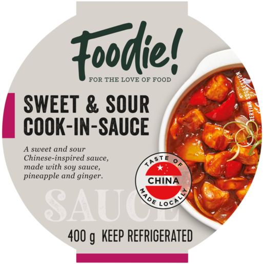 Foodie! Sweet & Sour Cook-In-Sauce 400g 