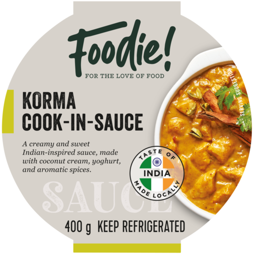 Foodie! Korma Cook-In-Sauce 400g 