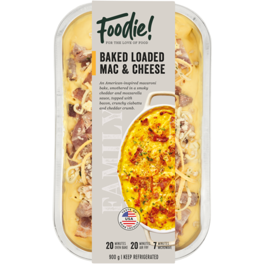 Foodie! Baked Loaded Mac & Cheese 900g 