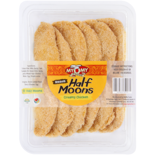 My O My Foods Frozen Creamy Chicken Half Moons 12 Pack