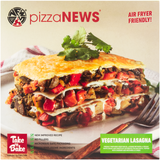 pizzaNEWS Take 'n Bake Frozen Vegetarian Lasagne 280g 