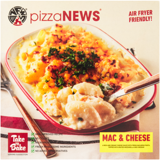pizzaNEWS Take 'n Bake Frozen Mac & Cheese 300g 