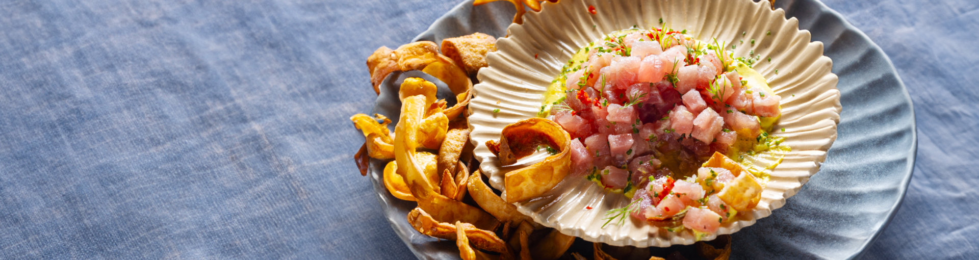 Cape Malay-Inspired Tuna with Crispy Tortilla Chips by Lorna Masek