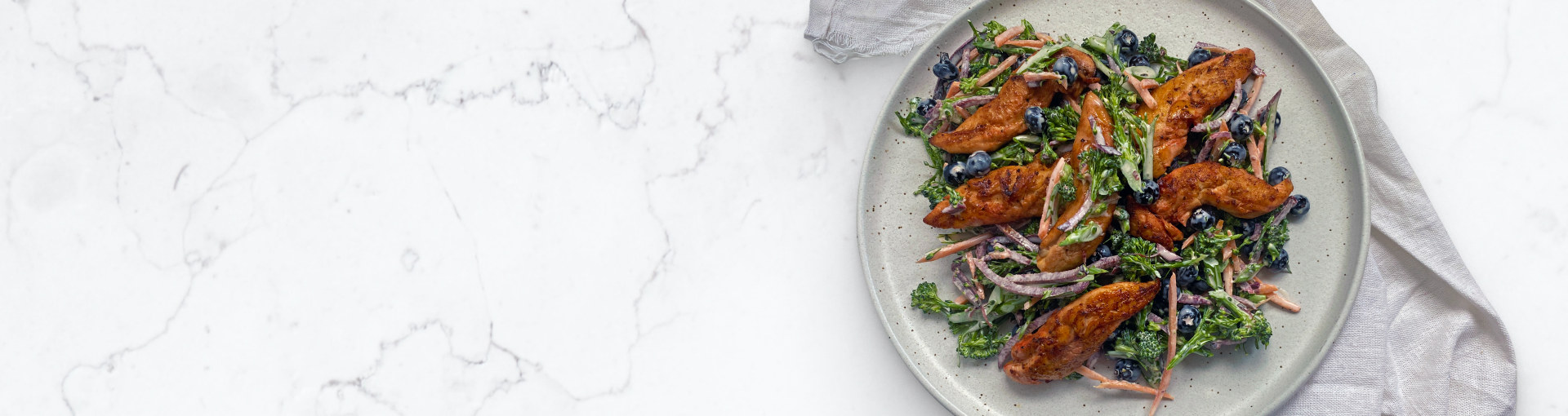 Broccoli, Blueberry & Beetroot Chicken Salad by Zola Nene