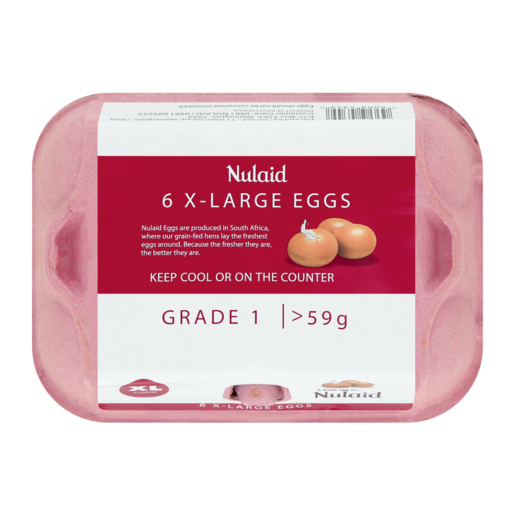 Nulaid Extra Large Eggs 6 Pack