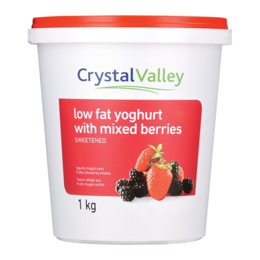Crystal Valley Low Fat Mixed Berries Yoghurt 1kg