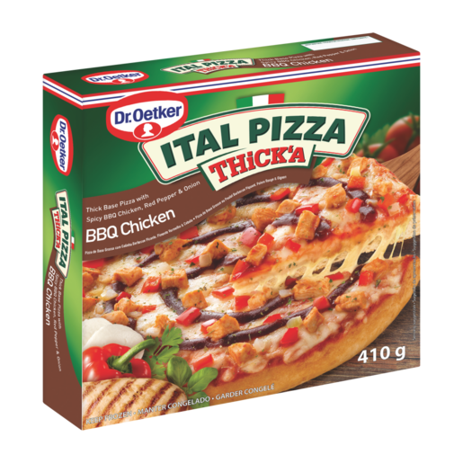Dr. Oetker Frozen Ital Pizza BBQ Chicken Thick'a Pizza 410g