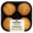 GWK Baking Farm Foods Banana Flavoured Muffins 4 Pack