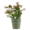 Pink Flower In Silver Pot