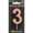 Party Xpress Metallic Rose Gold Number 3 Birthday Candle