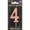 Party Xpress Metallic Rose Gold Number 4 Birthday Candle