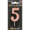 Party Xpress Metallic Rose Gold Number 5 Birthday Candle