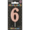 Party Xpress Metallic Rose Gold Number 6 Birthday Candle