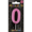 Party Xpress Metallic Pink Number 0 Birthday Candle