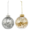 Clear Christmas Bauble With Gold Flakes (Assorted Item - Supplied At Random)