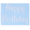 White Happy Birthday Balloon Sticker