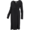 Miyu Black Long Sleeve Feeding Dress Medium