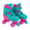 Xootz Pink & Blue Quad Skates Size 9-12