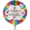 Betallic Retro Rainbow Round Happy Birthday Helium Balloon 48cm
