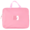 Kenzel Pastel Pink Book Bag with Handle