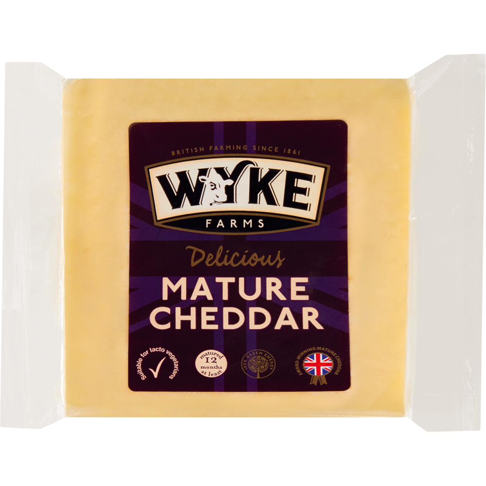 Wyke Farms Extra Mature Cheddar Cheese Pack 200g Cheddar Cheese