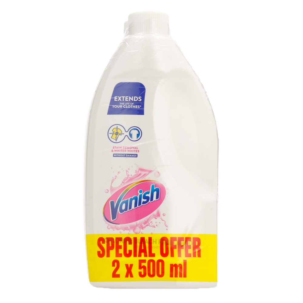 Buy Vanish Crystal White Laundry Stain Remover Liquid for White Clothes,  500ml Online