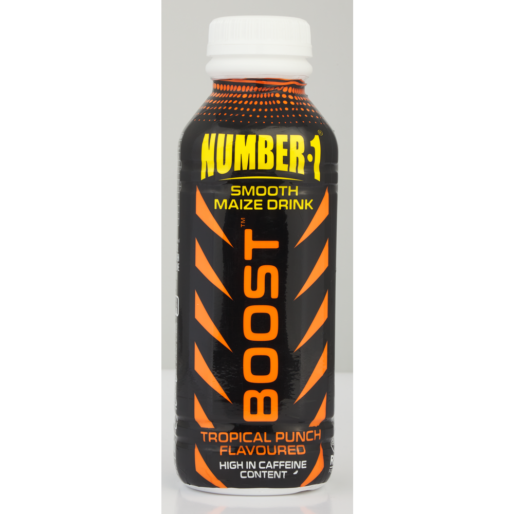 Number 1 Boost Tropical Punch Flavoured Smooth Maize Drink 450ml